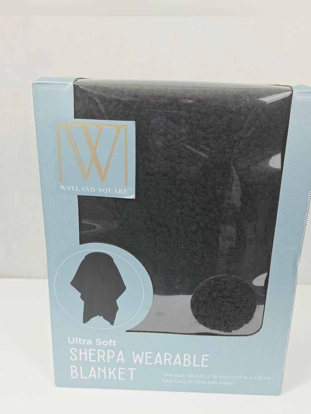 Wayland Square Ultra Soft Sherpa Wearable Blanket